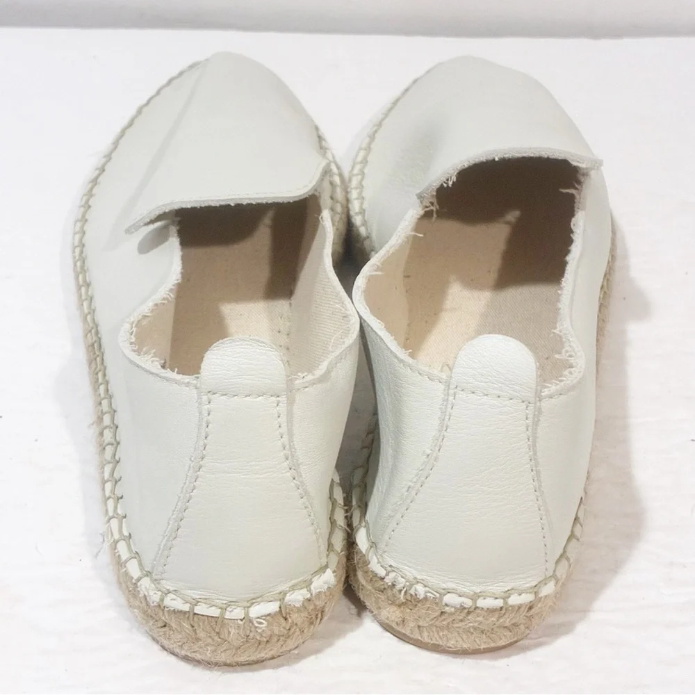 FREE PEOPLE Size 9 White‎ LAUREL CANYON ESPADRILLE SLIP ONS Shoes